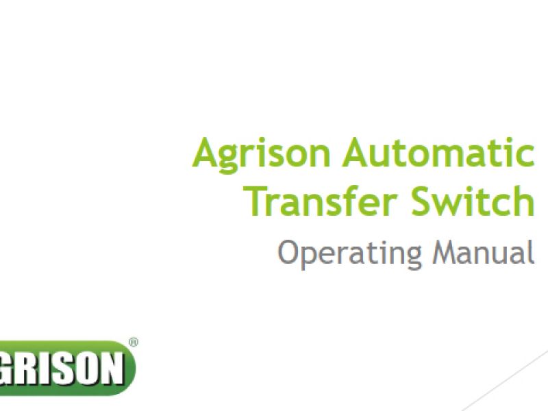 Agrison ATS (Automatic Transfer Switch) Operating Manual