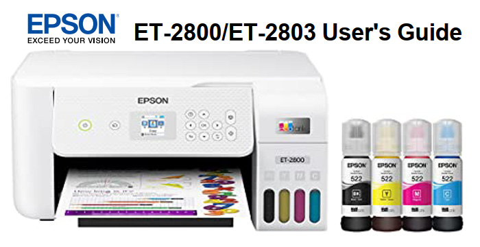 Epson EcoTank ET-2800 Wireless Color All-in-One Cartridge-Free Supertank Printer with Scan and Copy â€“ The Ideal Basic Home Printer