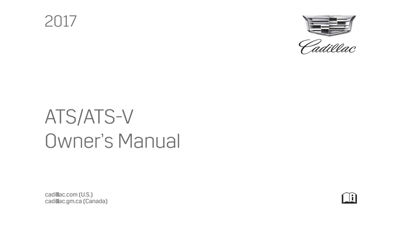 Cadillac ATS SEDAN Owners Manual 2017