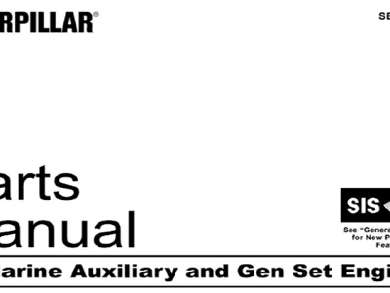 Caterpillar C9 Marine Auxiliary and Gen Set Engine Parts Manual