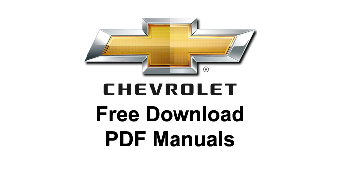 Chevrolet Pdf Manuals Free