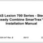 CLAAS Lexion 700 PDF Series Steering Ready Combine - Installation Manual