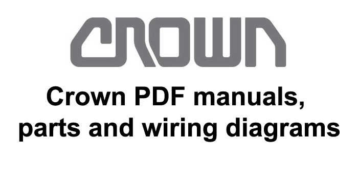 Crown Forklift Parts and Wiring Diagrams