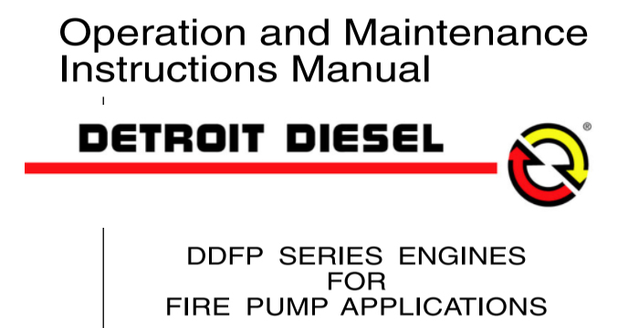Detroit Diesel Engine DDFP Series Service Manual