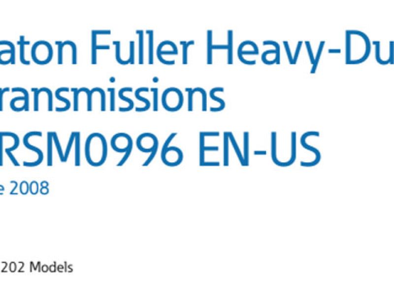 Eaton AT-1202 Transmission Service Manual