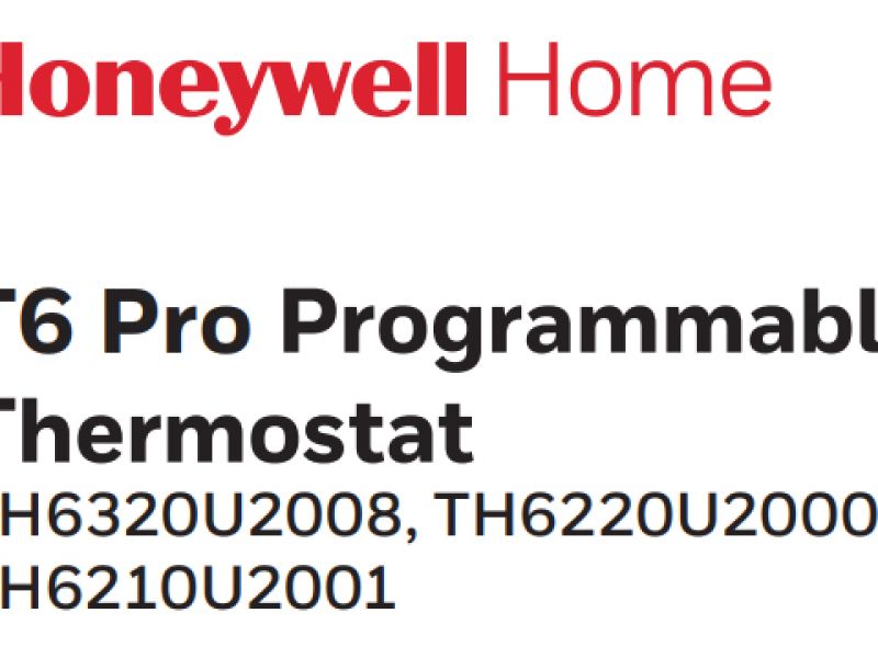 Honeywell Home T6 Pro Programmable Thermostat