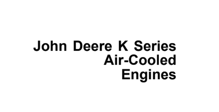 John Deere Air-Cooled Engines Workshop Manual