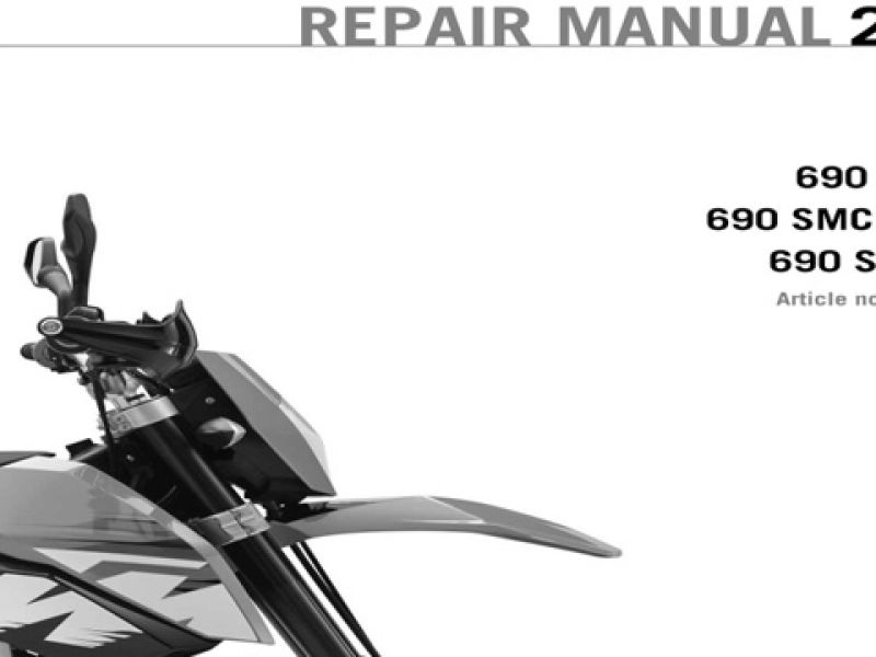 2008 KTM 690 SMC Service Repair Manual
