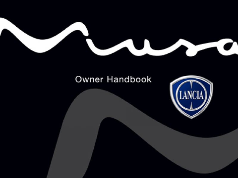 Lancia MUSA Owners Manual