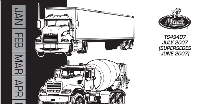 2007 Mack Truck Maintenance Manual PDF