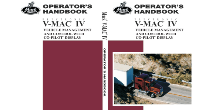Electronic V-MAC IV Vehicle Mgmt,Control w-Co-Pilot Display Operator's Manual