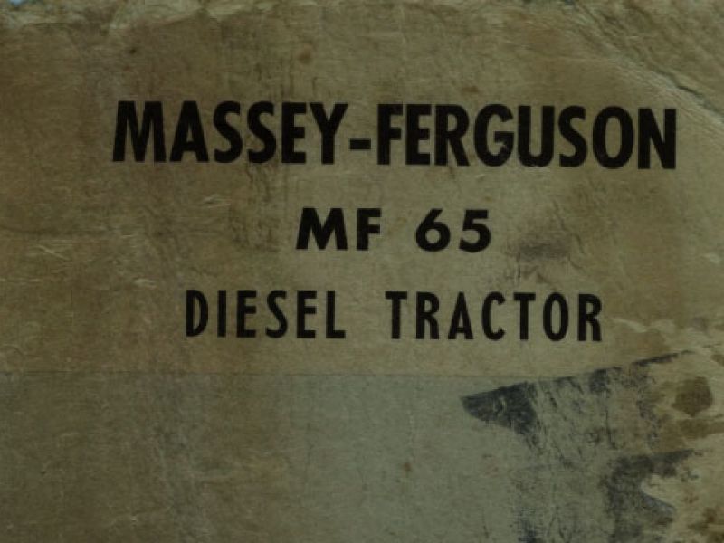 Massey Ferguson MF 65 Owner's Manual