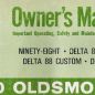 1970 Oldsmobile 98 Ninety-Eight Owner’s Manual