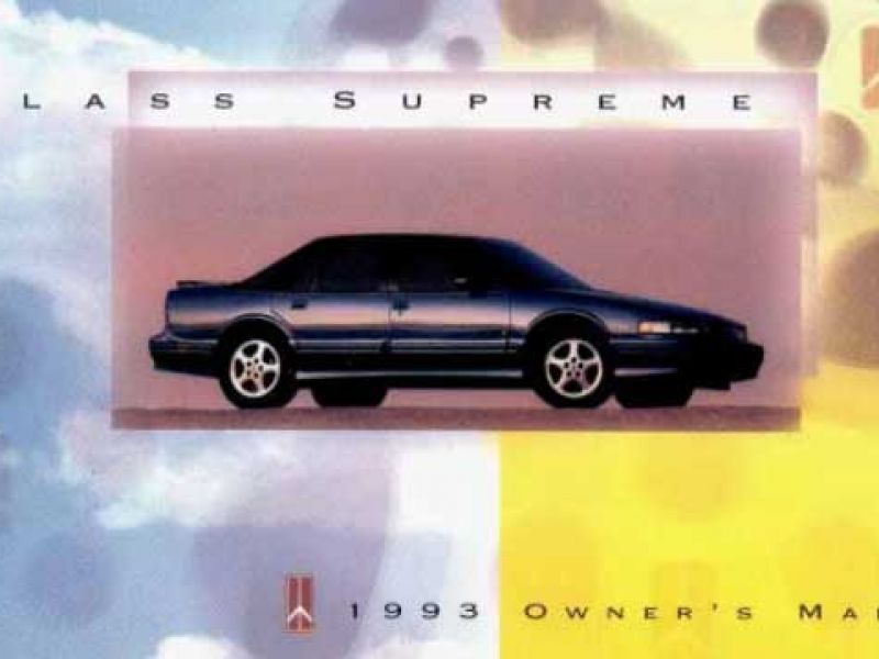 1993 Oldsmobile Cutlass Supreme User Manual
