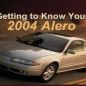 2004 Oldsmobile ALERO Getting To Know Manual