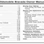Oldsmobile Bravada 2004 Maintenance Manual