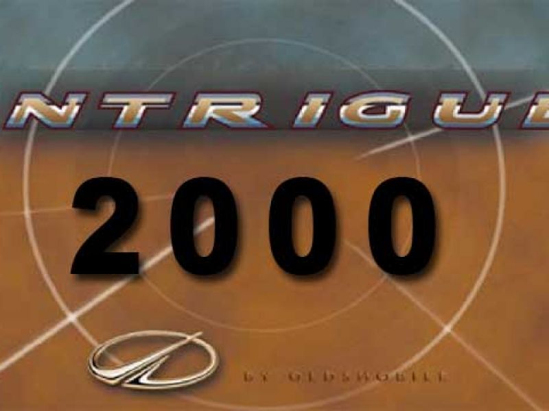 2000 Oldsmobile Intrigue Owner’s Manual