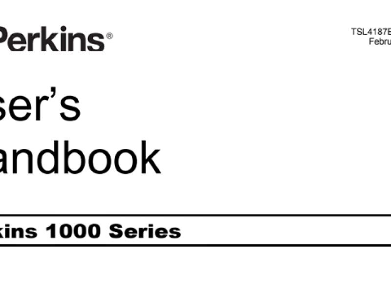 Perkins 1000 Series Service Manual