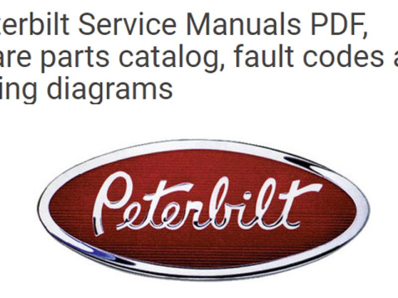 Peterbilt Truck Manuals PDF