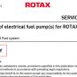 ROTAX Aircraft Engines Replacement of electrical fuel pump