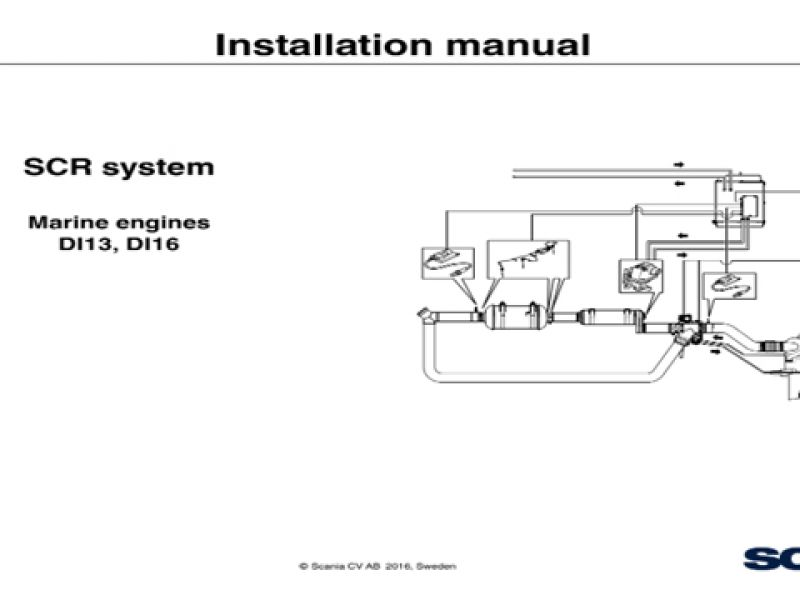 Scania DI16 SCR system Installation Manual