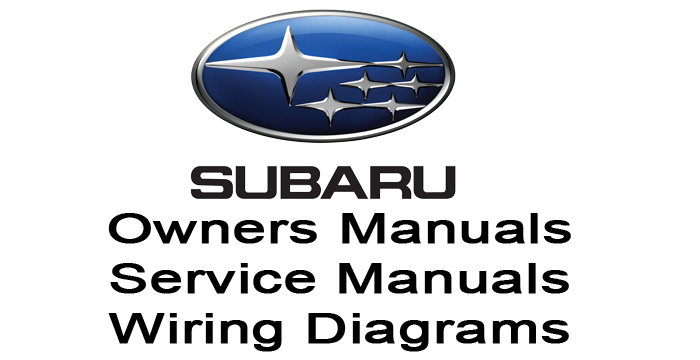 Subaru Owner's Service Manuals