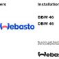 Webasto Heater BBW 46, DBW 46 Installation Instructions