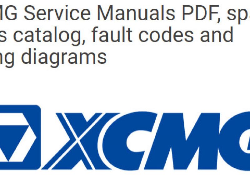 XCMG Service Manuals, Fault Codes, Wiring Diagrams